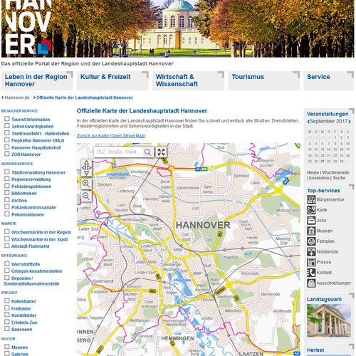 Hannover Webseite