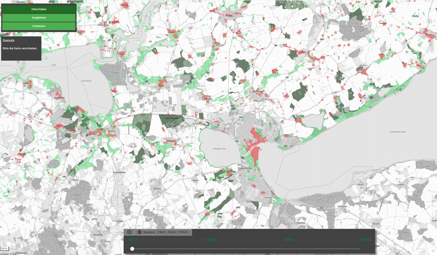 Landschaftswandel-Karten mit onmapsDataVis – Regionale Veränderungen interaktiv erleb